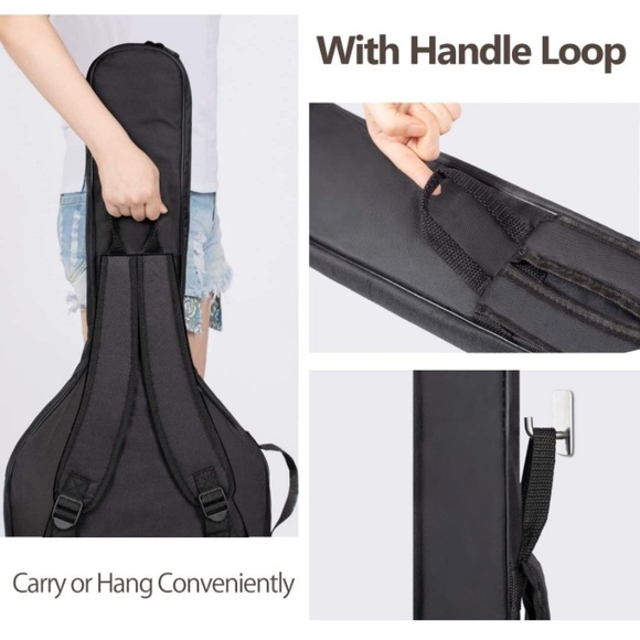 Electric Guitar Soft Shell Bag Gig Bag with Reflective Bands (NWOT) - Picture 4 of 6